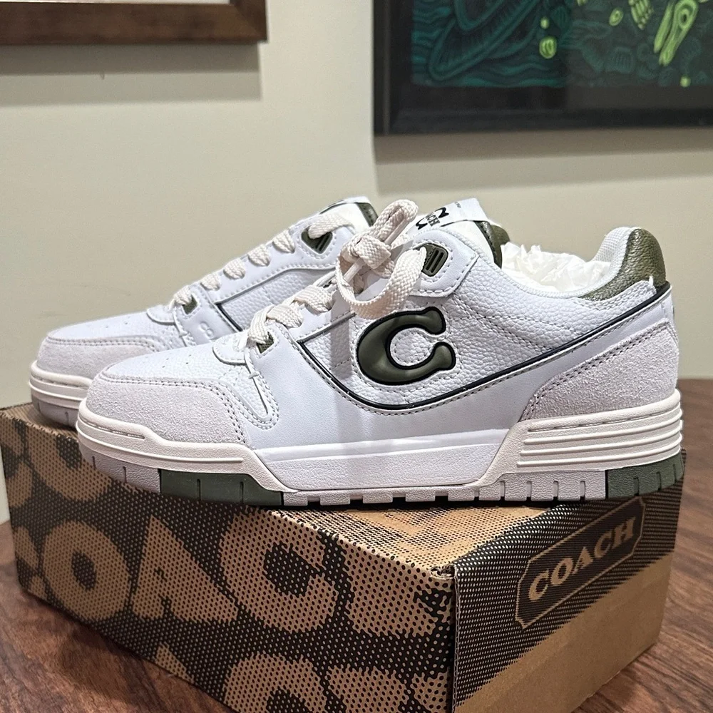 Coach Soho Sneaker in Olive/Optic White - Women's Size 7 - Picture 6 of 15